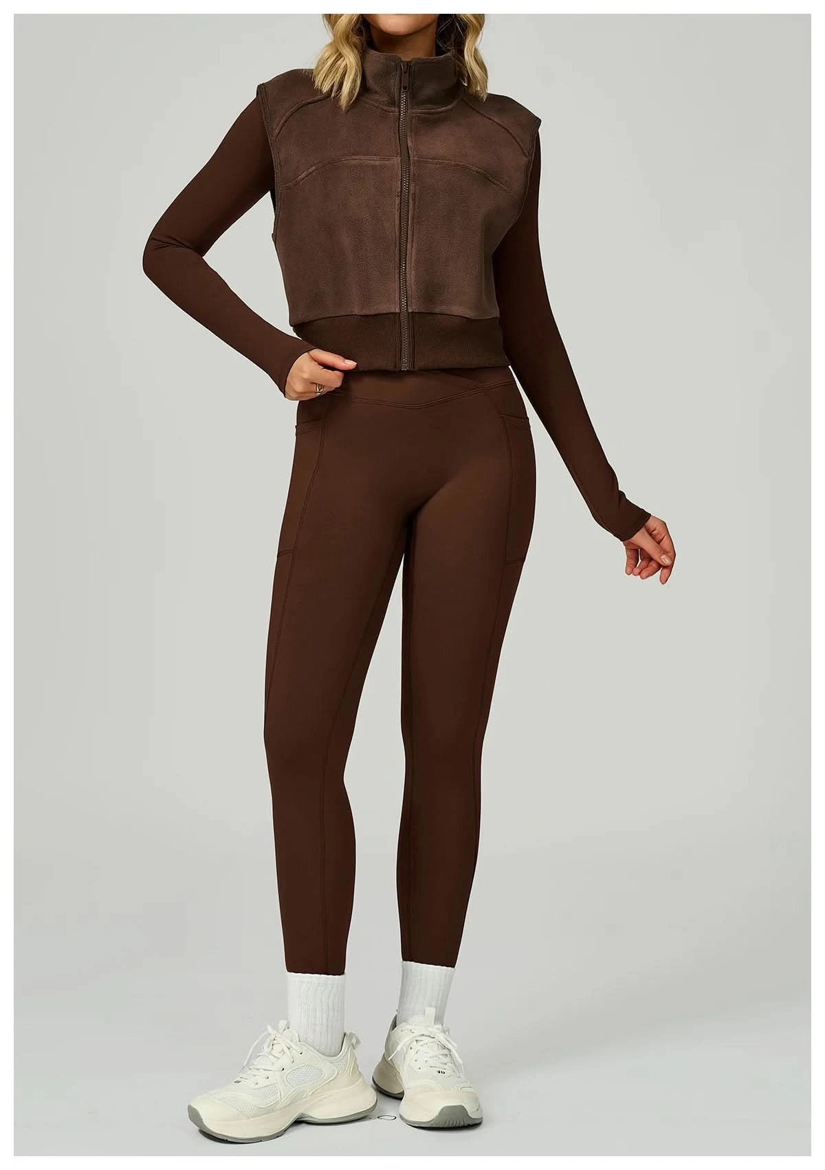 Hoodie Eveo Contour™ Cropped Vest Zip