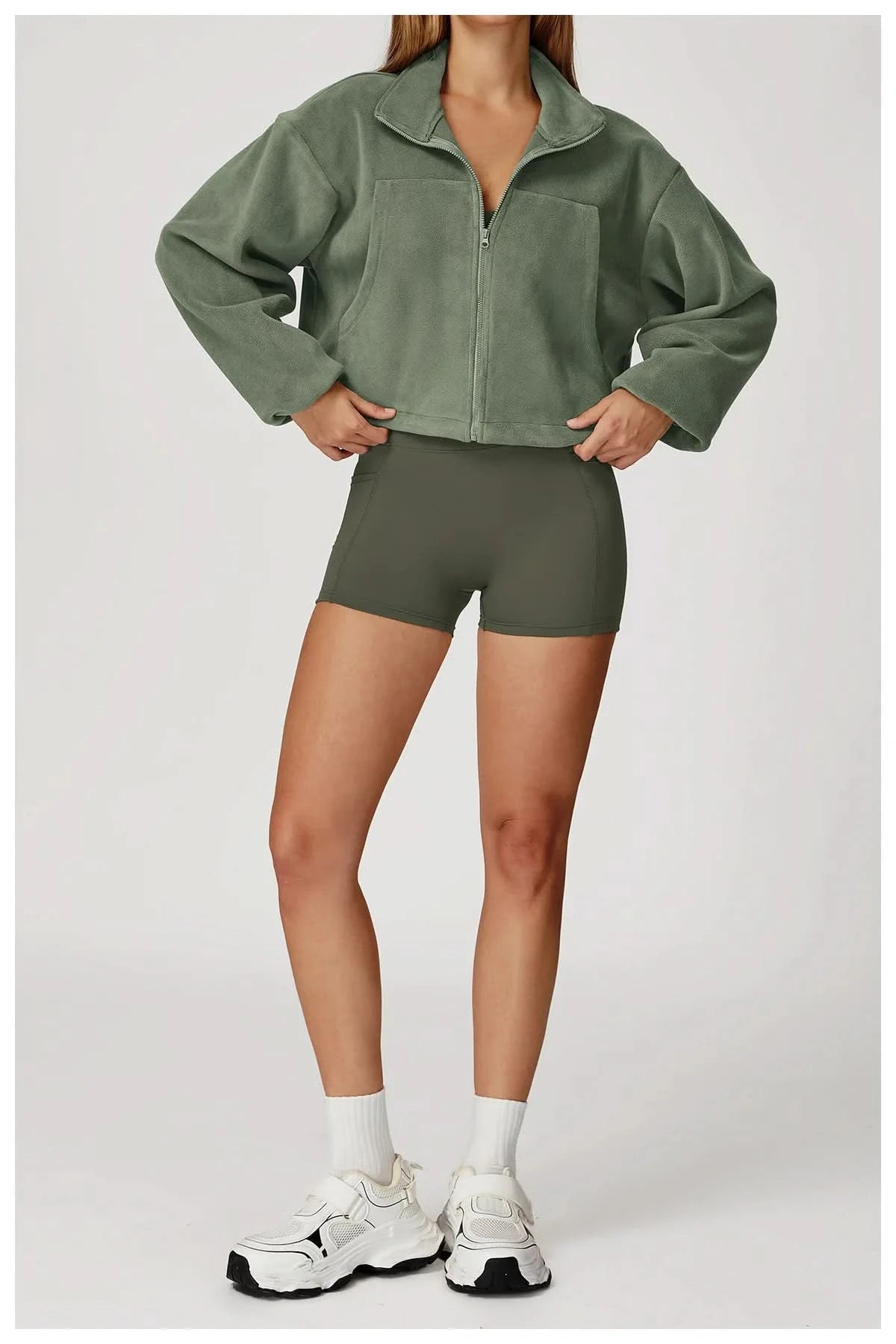 Hoodie Eveo Contour™ Cropped Zip