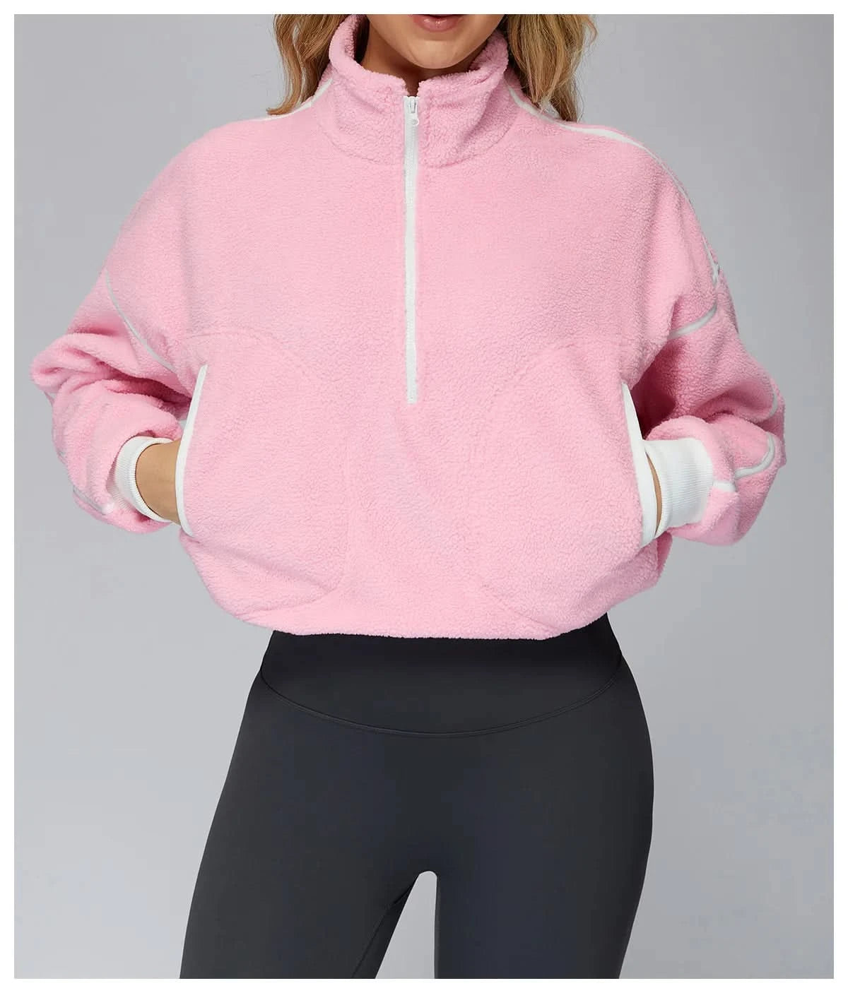 Hoodie Eveo Pure Form™ Soft Half Zip