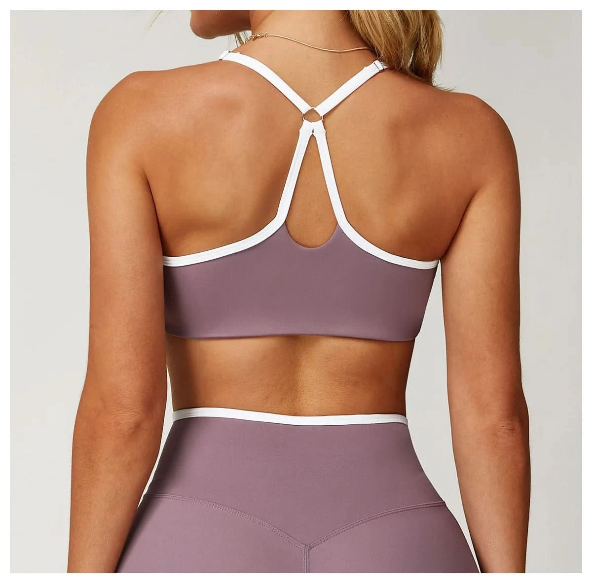 Sports Bra Eveo Contour™ White V Line