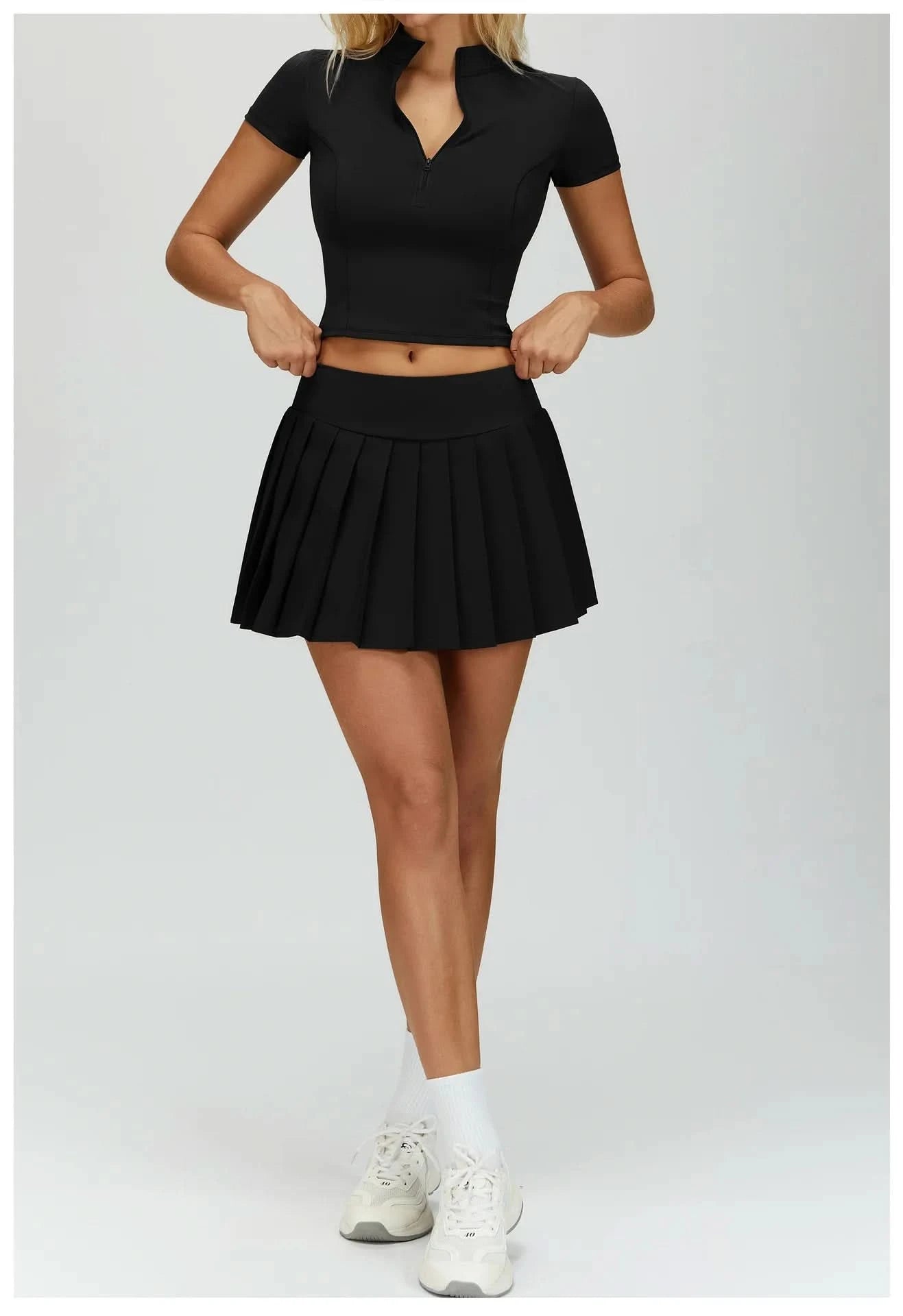 Workout Skirt Eveo Contour™ Wide Pleat Waist