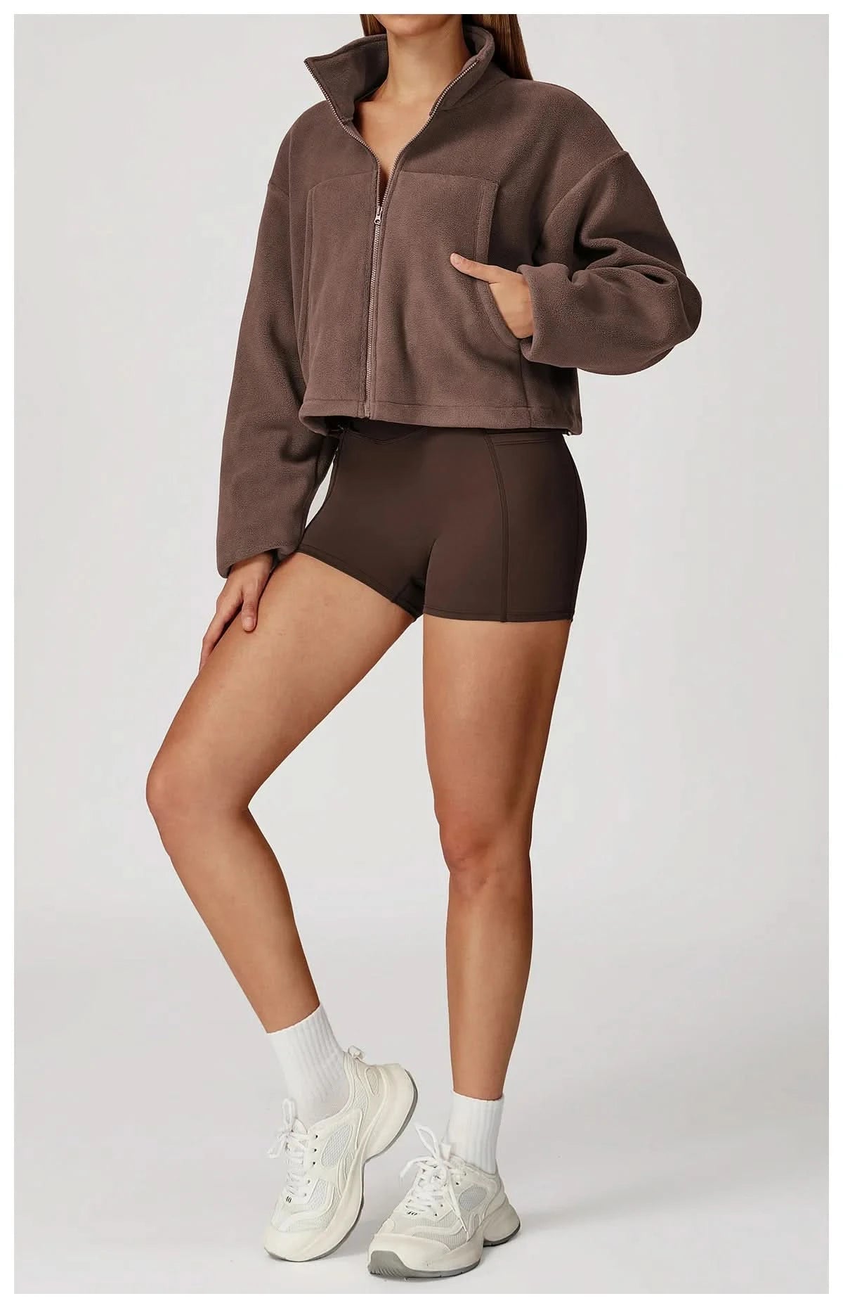 Hoodie Eveo Contour™ Cropped Zip