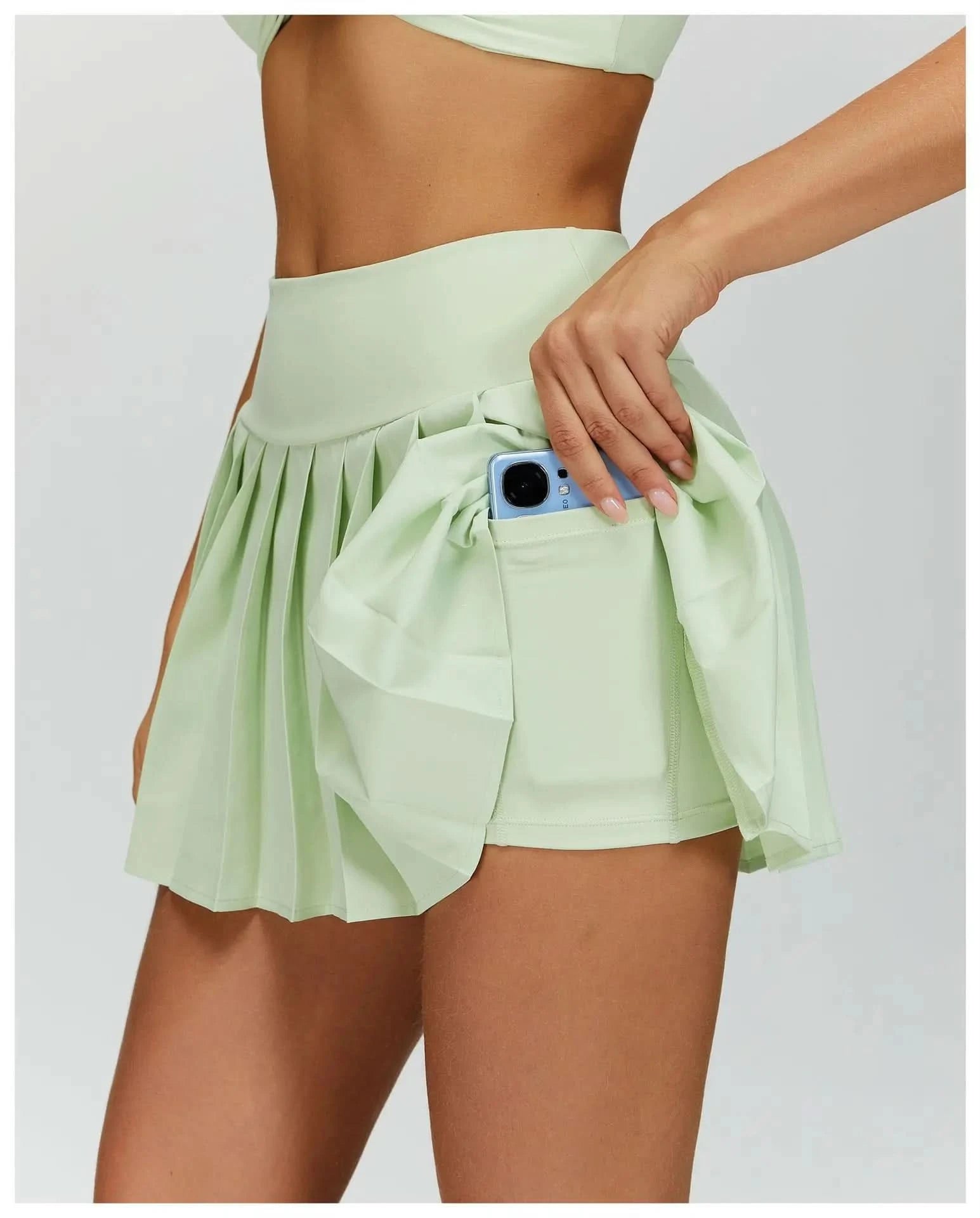 Workout Skirt Eveo Contour™ Wide Pleat Waist
