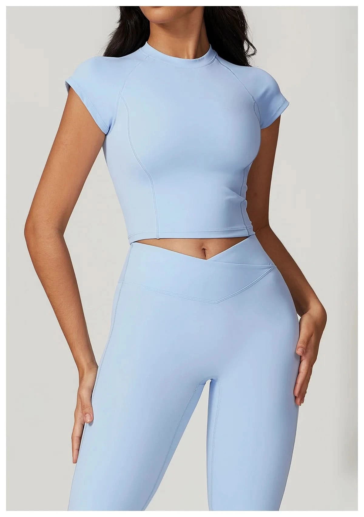 T-Shirt Eveo Contour™ Short Sleeve High Neck