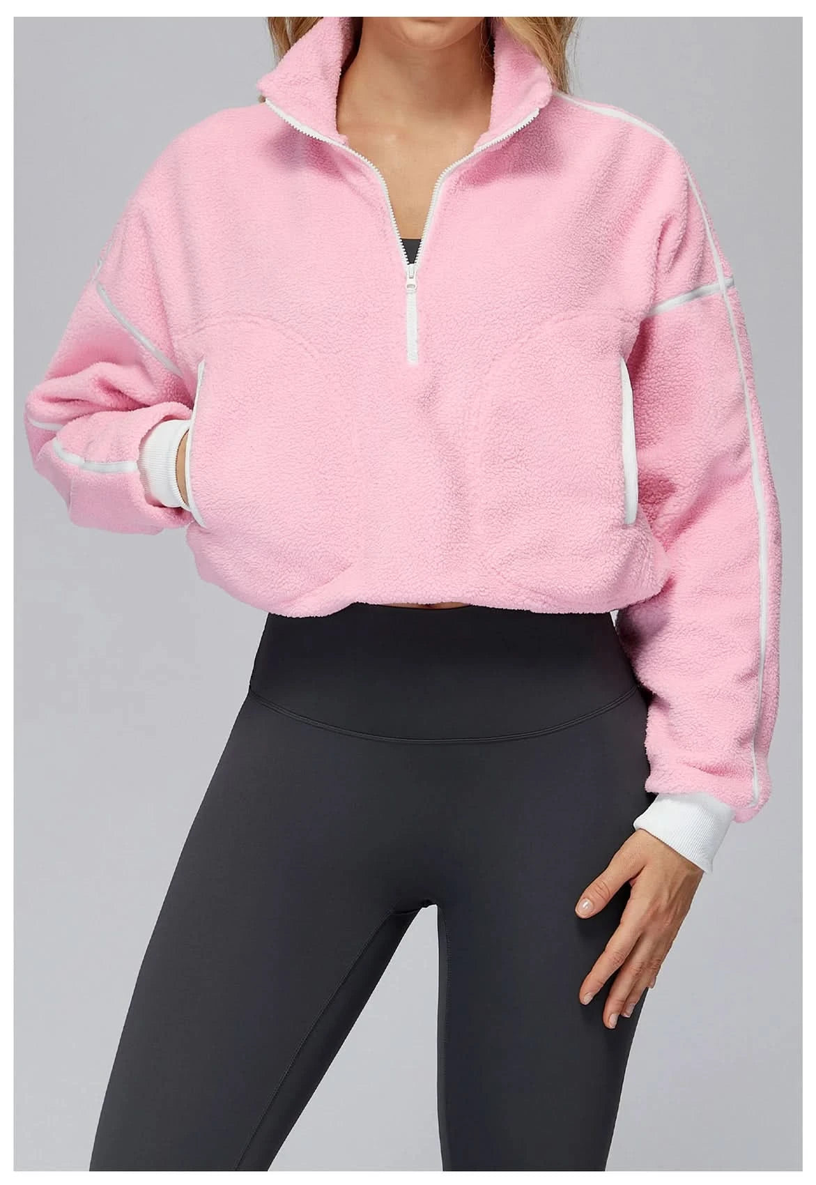 Hoodie Eveo Pure Form™ Soft Half Zip