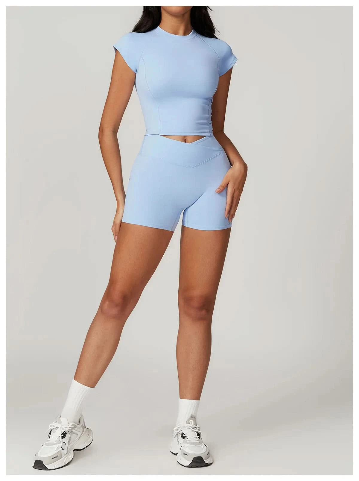 T-Shirt Eveo Contour™ Short Sleeve High Neck