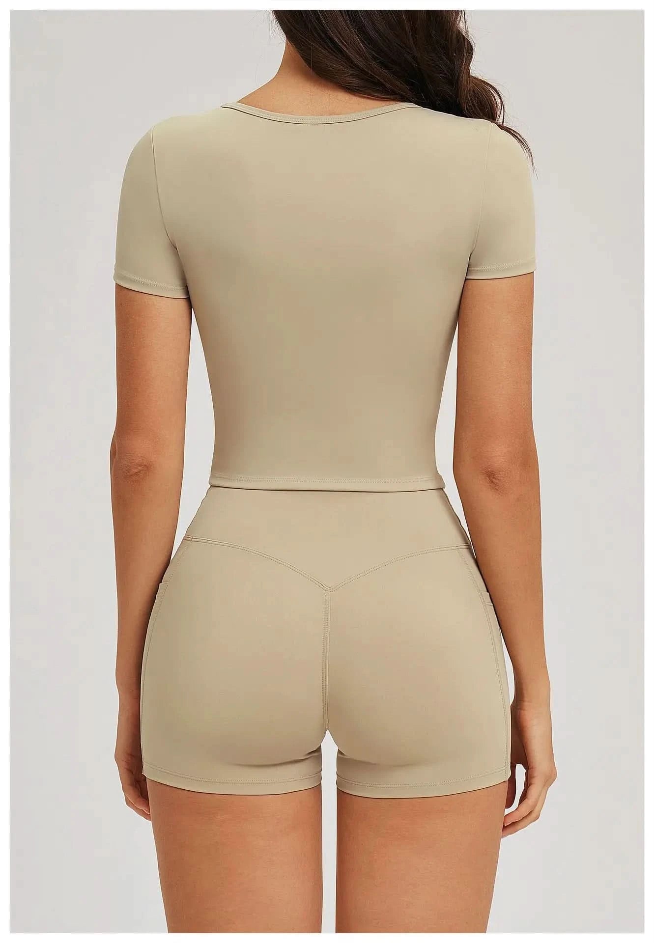 T-Shirt Eveo Contour™ Deep V Crop